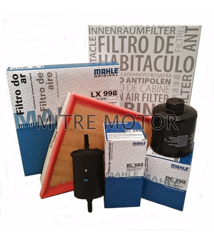 Kit Filtros Vw Fox 1.6 8v Aceite + Aire +combustible + Polen