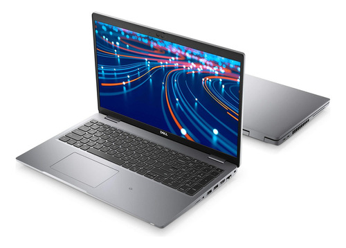 Laptop  Dell Latitude 5520 plateada 15.6", Intel Core i7 1165G7  16GB de RAM 256GB SSD, Intel Iris Xe Graphics 60 Hz 1920x1080px Windows 10 Home
