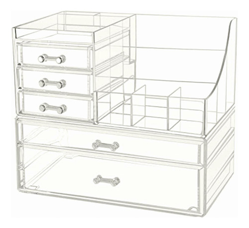 Clear Makeup Organizer With Drawers,stackable Cosmetic