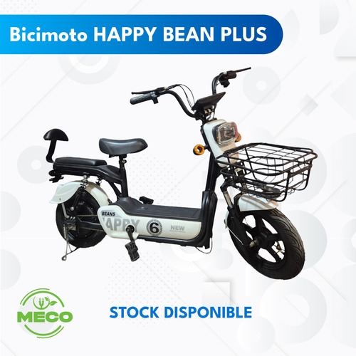 Bicimoto Eléct Mod Happy6 350watt Bat Plomo Extraible Blanca