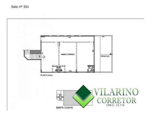 Sala Com Área Privativa - 1621v