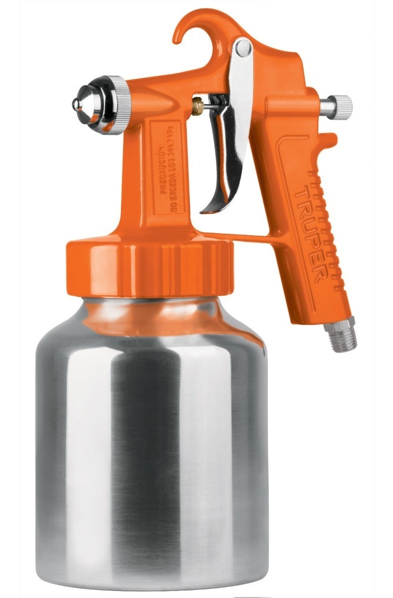 Pistola Para Pintar Baja Presión, Naranja, Truper 19000 110V/220V