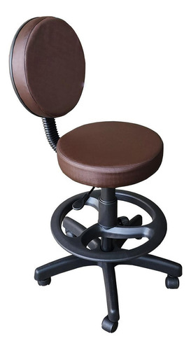 Cadeira Mocho Giratório Com Aro Café Facto For-ty