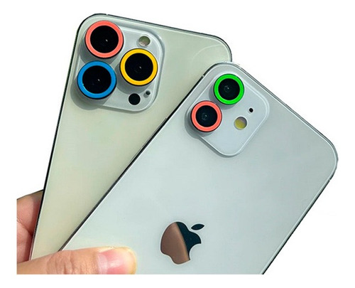 Protector Camara Single Color Para iPhone 11 / 12 / 12 Mini