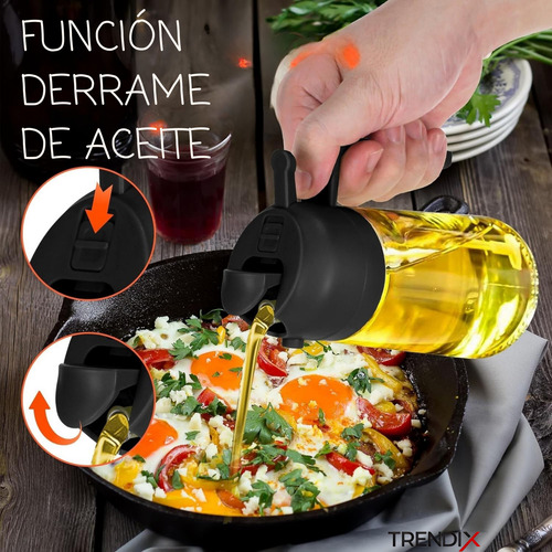 Botella Dispensadora Y Pulverizadora De Aceite 470 Ml