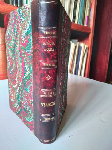 Versos De Manuel Acuña 1874 Libro Antiguo, Poesía 