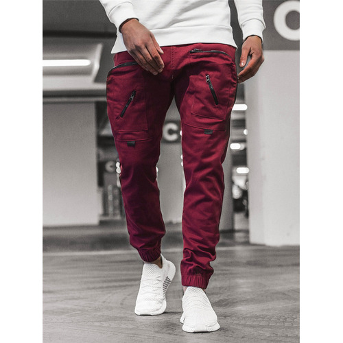 C+ Hombre Cargo Bolsillo Pantalones Streetwear Joggers Hip