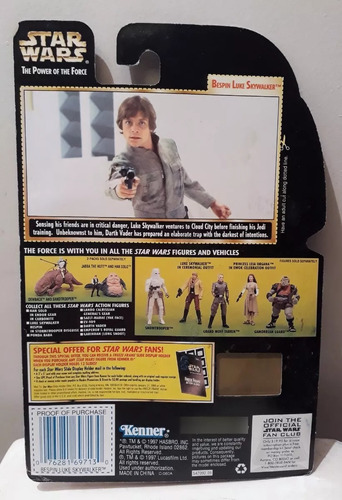 Bespin Luke Skywalker Potf Kenner Sheldortoys
