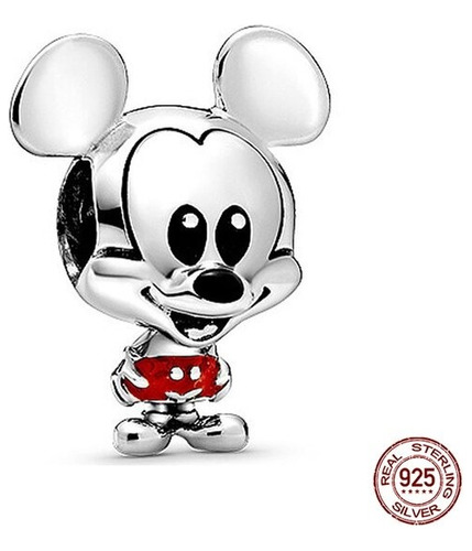 Charm Mickey Mouse Plata De Ley 925 