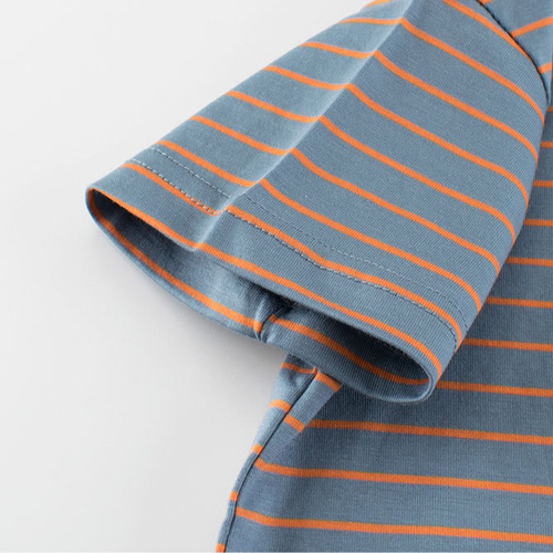 Camisetas Casuales De Algodón A Rayas De Verano Para Niños