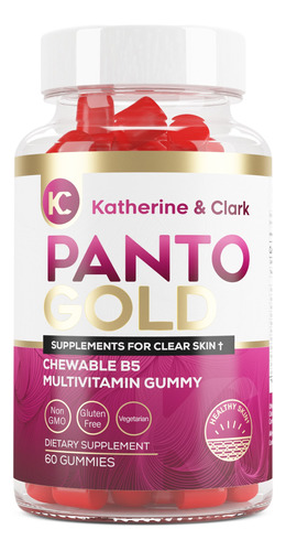 Panto Gold - Gomitas De Vitamina B5 De Acido Pantotenico Par