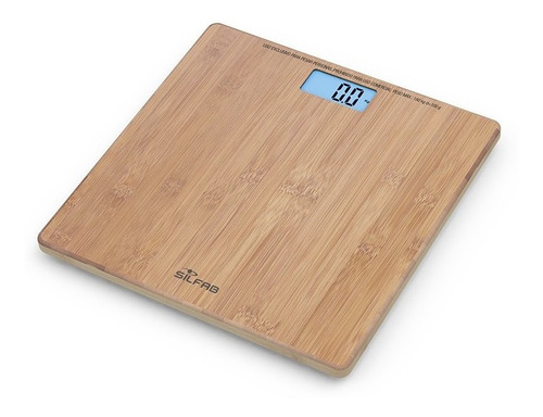 Balanza Digital Silfab Be207, Hasta 180 Kg Bamboo