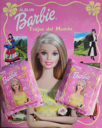 Album + 50 Sobres- Barbie Trajes Del Mundo