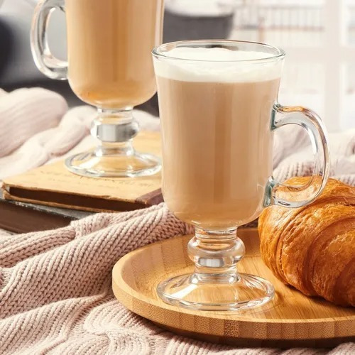 Imagen 4 de 8 de 4 Taza Tarro De Vidrio Café Capuchino 250ml Transparente