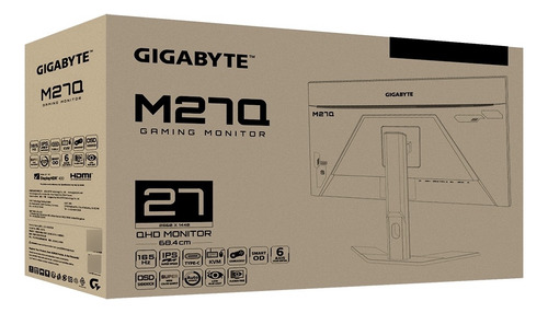 Monitor Gamer 27 Gigabyte M27q-sa Qhd Ips 0,5ms 170hz Rev2