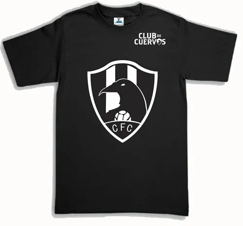 Playera cuervos negra new arrivals