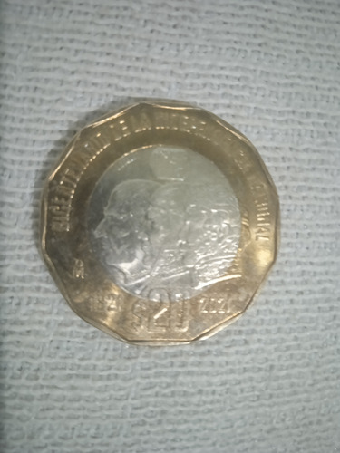 Moneda Bicentenario De La Independencia Nacional De 20 Pesos