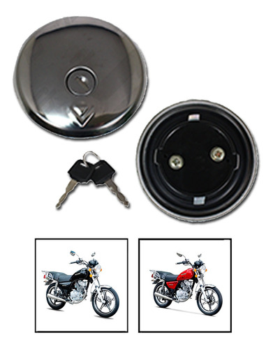 Tapon Tanque  Gasolina C/ Juego De Llaves Suzuki Gn-125 Rmb