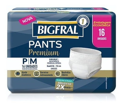 Bigfral Pants Premium Talle P-m 16 Unid