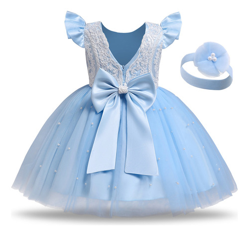 Vestido De Princesa Con Encaje Para Beba Y Niña Pequeña