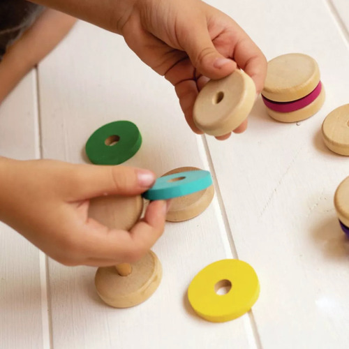 Juego Alfajores De Madera Juguete Para Armar