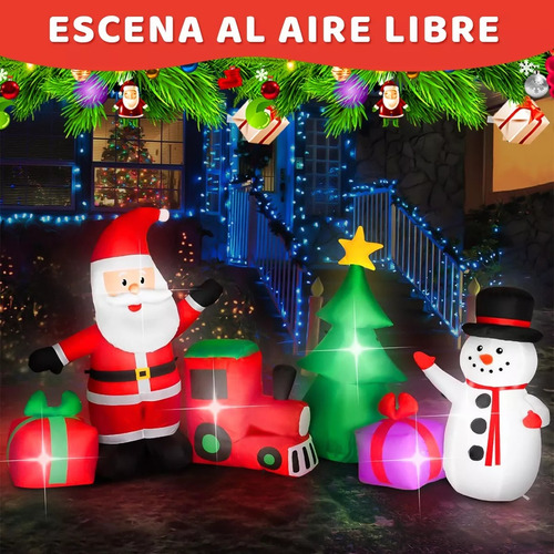 Inflable De Navidad Santa Claus Inflable Navideño Decoracion