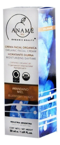 Creme Facial Orgânico Hidratante Diurno Anamê Vio para todos os tipos de pele de 60mL
