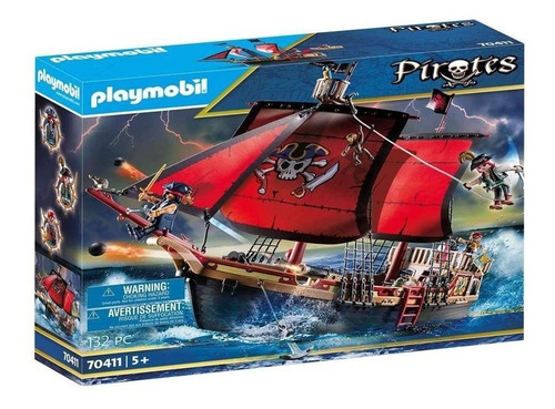 Imagen 1 de 6 de Playmobil 70411 Barco Pirata Calavera