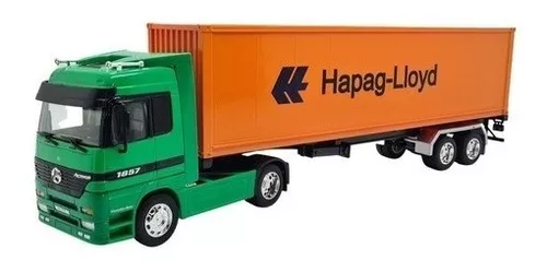 Miniatura Caminhão Carreta Mercedes Actros 4x2 1:32 Welly