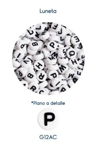 Imagen 5 de 8 de Separador Letra De Acrilico 6mm Bisutería Pulsera 200 Piezas