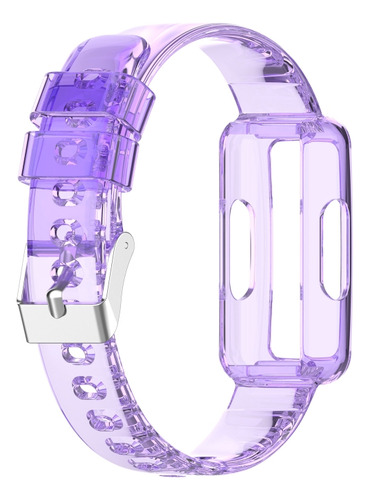 Transparent Silicone Integrated Watch Band For Fitbit Inspir