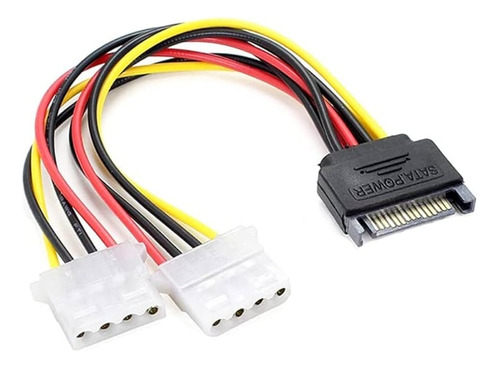 Adaptador Extensión De 1 Sata A 3 Molex Para Computadora 