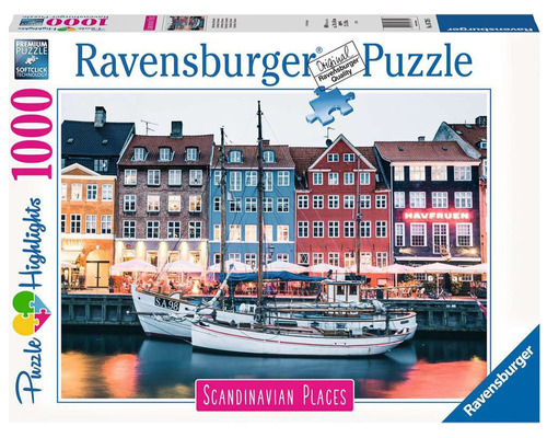 Rompecabezas Puzzle 1000 Copenhague, Dinamarca Ravensburger
