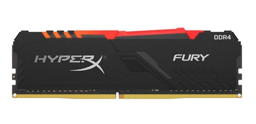 Imagen 5 de 6 de Memoria Ram Gamer 8gb Hyperx Fury Black Rgb Ddr4 3600 Dimm