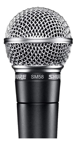 Micrófono Shure SM SM58-LC dinámico cardioide gris oscuro/plateado
