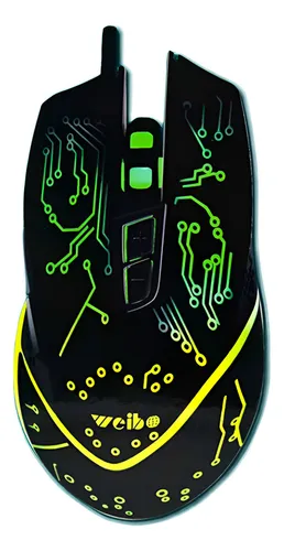 Mouse Gamer 7 Botones Optico Usb 2400 Dpi Retroiluminado