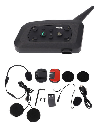 Intercomunicador V6plus Para Casco De Motocicleta 1200m