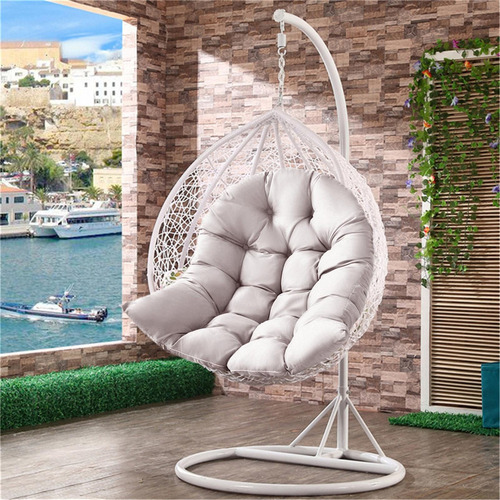 Mimbre Rattan Silla Colgante Columpio Colgante Cojín De