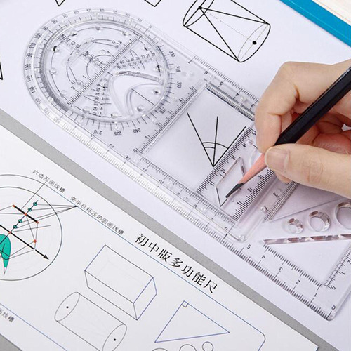 2 X Regla De Dibujo Para Hacer Círculos En Ángulo Regla De