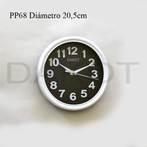 Reloj De Pared Dakot Pp68 Redondo Chico  Colores - Taggersho