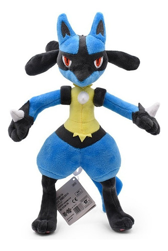 Azul Lucario Muñeco Peluche Juguete Cumpleaños Regalo 30cm