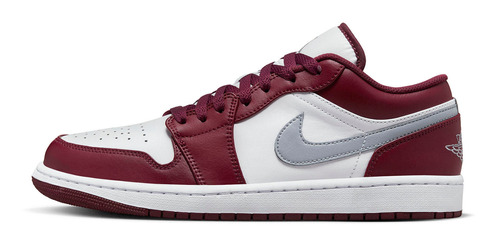 Zapatillas Jordan 1 Low White Bordeaux Urbano 553558-615   