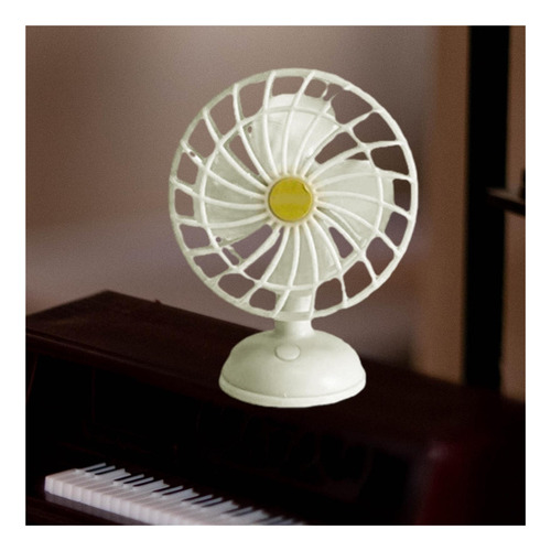 Ventilador Eléctrico En Miniatura For Casa De Muñecas,
