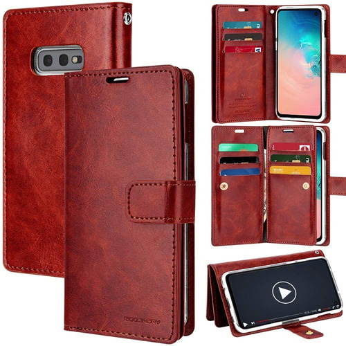 Funda Para Galaxy S10e (2019), Rojo/billetera/resistente