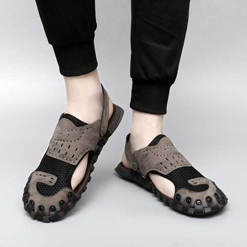 Sandalias Informales Transpirables De Verano For Hombre, De