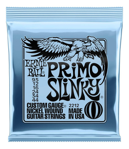 Encordoamento P/ Guitarra Ernie Ball Primo Slinky 2212 009.5 Lançamento!