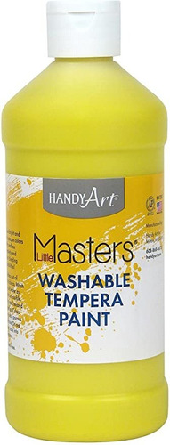 Poco Práctico Arte Masters Lavable De Pintura 16 Oz, Amarill