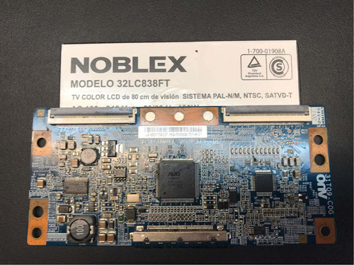 Placa T-con Noblex 32lc838ft