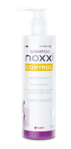 Shampoo Para Cães E Gatos Avert Noxxi Control 200ml 