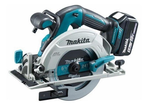 Serra Circular A Bateria 18v 5ah Dhs680rtj Makita C/ Maleta Cor Neutra